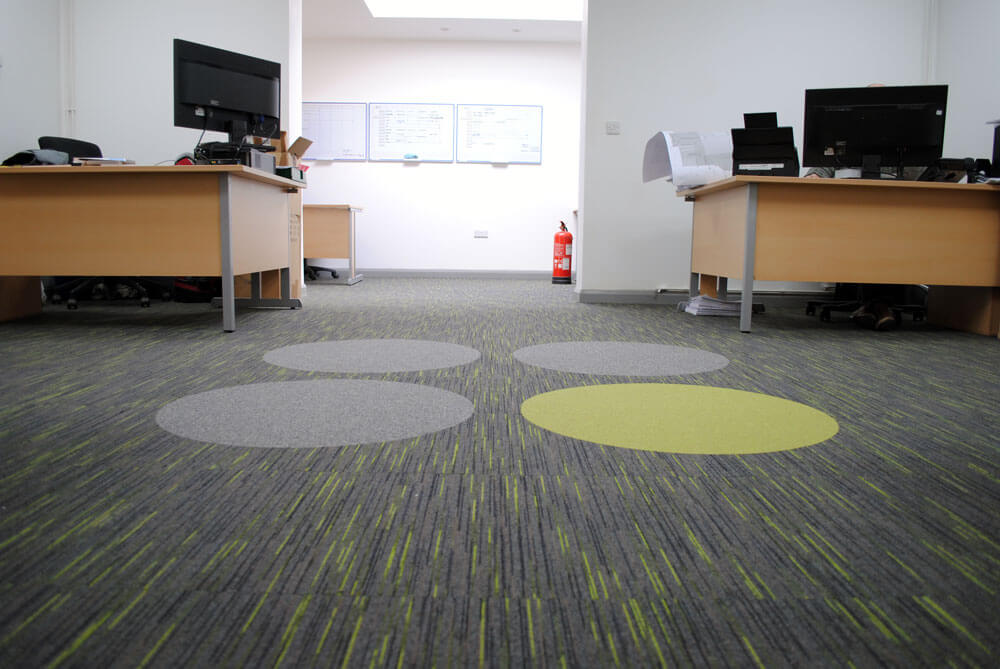 Kingsley Roofing Cut A Dash With Bespoke Carpet Tile Logo