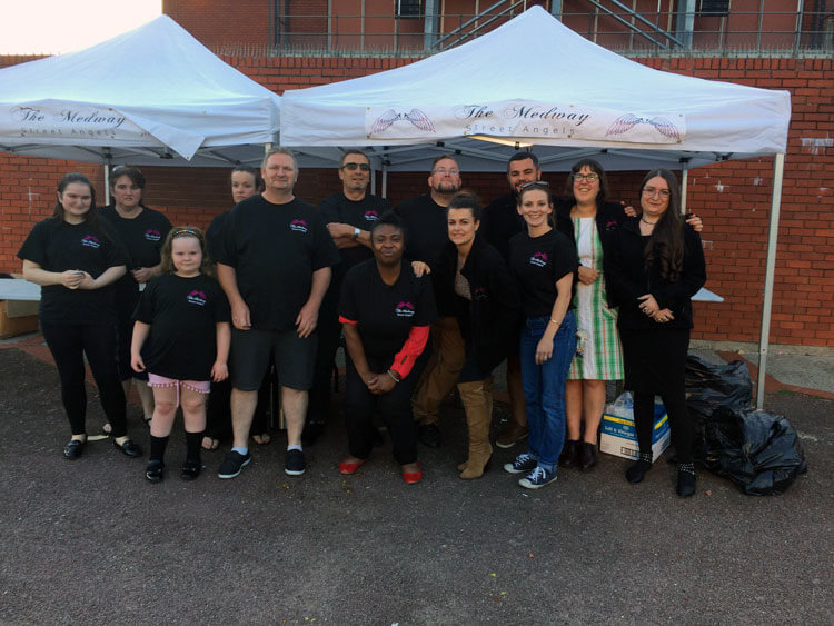 Medway Street Angels Charity aided by a different type of Paragon textile