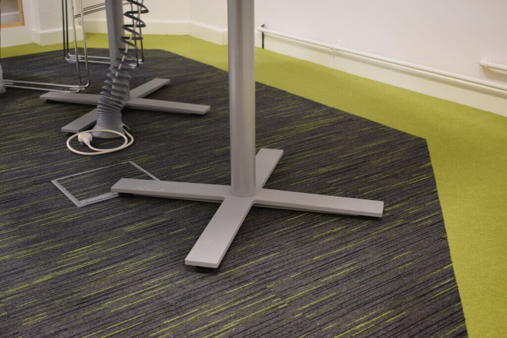 Important Cornwall Council HQ improved by Paragon Carpets – design tiles