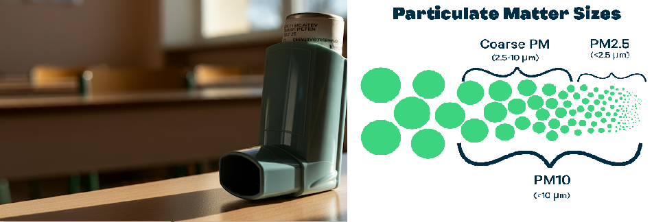 Inhaler and particles