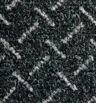 Close up swatch of dark grey anthracite Crossfort matting